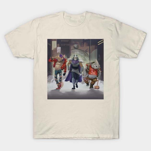Shredder, Rocksteady and Bebop T-Shirt by markodjeska